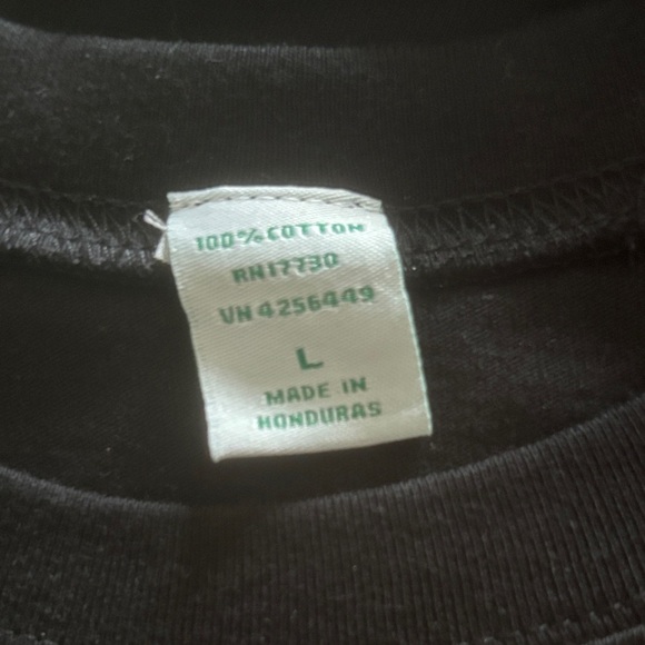 NEW SHAMROCK NWT WOMENS BLACK TSHIRT TOP GREEN ST PATRICKS DAY SHIRT TOPS SIZE L - Picture 5 of 7